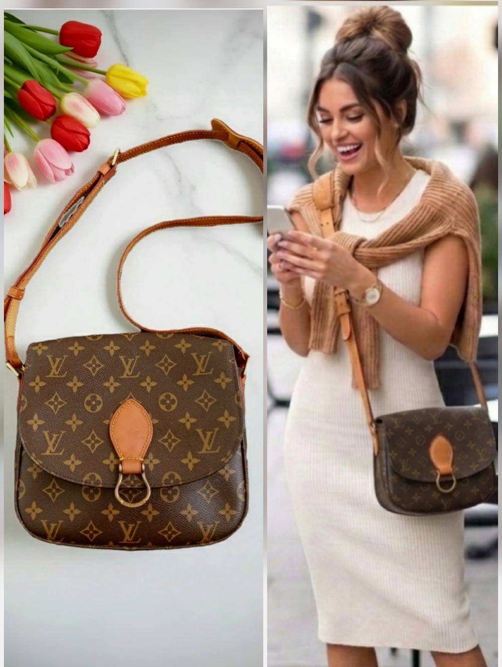 Louis Vuitton Monogram Saint Cloud GM Crossbody Vintage 1998 ✨ COA
